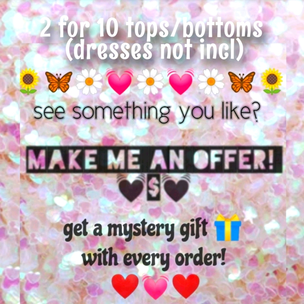 2 for $10 bras/tops/bottoms/